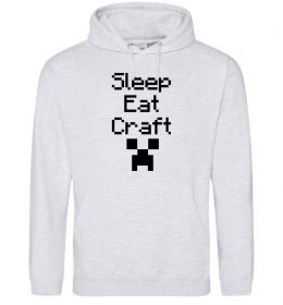 Мужская толстовка (худи) Sleep eat craft