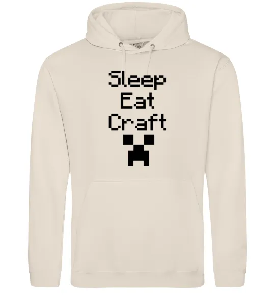 Чоловіча толстовка (худі) Sleep eat craft Таш фото