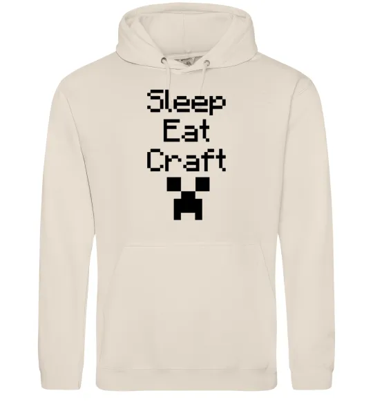 Женская толстовка (худи) Sleep eat craft Таш фото