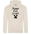Женская толстовка (худи) Sleep eat craft Таш фото
