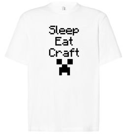 Футболка Оверсайз Sleep eat craft