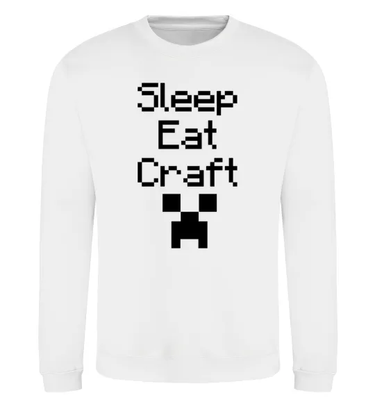 Світшот Sleep eat craft Білий фото