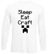 Лонгслив Sleep eat craft Белый Лонгслив Sleep eat craft Белый фото