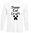 Реглан Sleep eat craft Білий фото