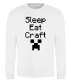 Світшот Sleep eat craft Білий фото