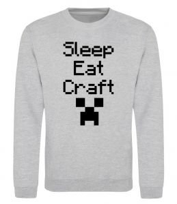 Свитшот Sleep eat craft