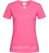 Жіноча футболка Sleep eat craft Яскраво-рожевий фото