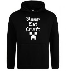 Женская толстовка (худи) Sleep eat craft