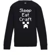 Дитячий світшот Sleep eat craft Чорний Дитячий світшот Sleep eat craft Чорний фото