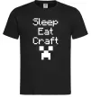 Чоловіча футболка Sleep eat craft Чорний Чоловіча футболка Sleep eat craft Чорний фото