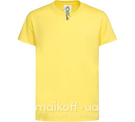 Дитяча футболка Крипер аниме майнкрафт Лимонний фото