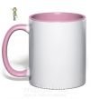 Чашка с цветной ручкой Крипер аниме майнкрафт Нежно розовый фото