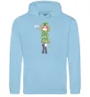 Женская толстовка (худи) Кріпер аніме майнкрафт Голубой фото