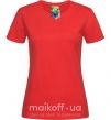 Женская футболка Майнкрафт мир Красный фото