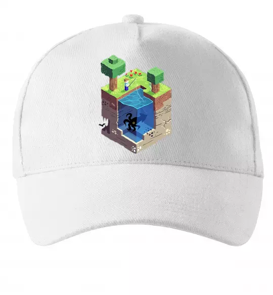 Кепка Світ майнкрафт Белый фото