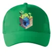 Кепка Світ майнкрафт Зеленый Кепка Світ майнкрафт Зеленый фото
