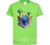 Детская футболка Майнкрафт мир Лаймовый фото