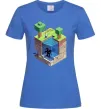 Женская футболка Світ майнкрафт Ярко-синий фото