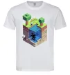 Чоловіча футболка Світ майнкрафт Білий фото