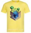 Мужская футболка Майнкрафт мир Лимонный фото
