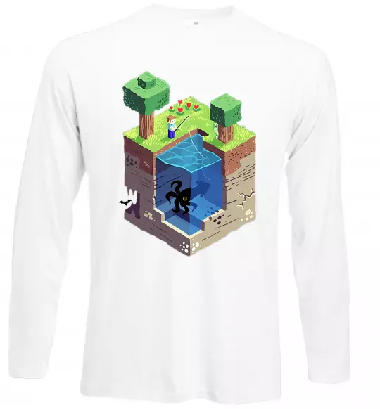 Лонгслив Світ майнкрафт Белый фото