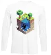 Лонгслив Світ майнкрафт Белый Лонгслив Світ майнкрафт Белый фото
