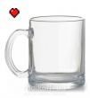 Чашка скляна Майнкрафт сердце Прозорий фото
