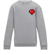 Дитячий світшот Майнкрафт серце Сірий меланж фото