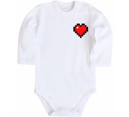 Детский боди Майнкрафт серце