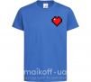 Детская футболка Майнкрафт сердце Ярко-синий фото