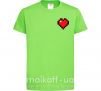 Детская футболка Майнкрафт сердце Лаймовый фото