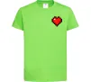 Дитяча футболка Майнкрафт серце Лаймовий Дитяча футболка Майнкрафт серце Лаймовий фото