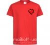 Детская футболка Майнкрафт сердце Красный фото