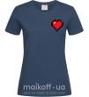 Женская футболка Майнкрафт сердце Темно-синий фото