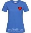 Женская футболка Майнкрафт сердце Ярко-синий фото