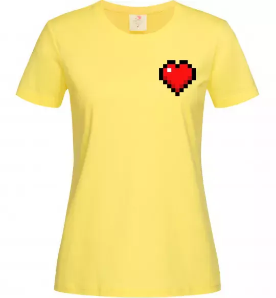 Женская футболка Майнкрафт серце Лимонный фото