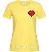 Женская футболка Майнкрафт сердце Лимонный фото