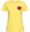 Женская футболка Майнкрафт серце Лимонный Женская футболка Майнкрафт серце Лимонный фото