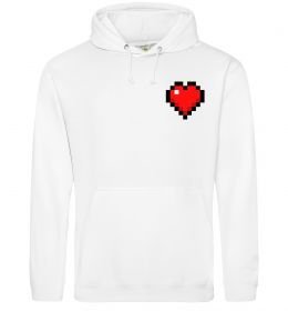 Чоловіча толстовка (худі) Майнкрафт серце