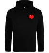 Женская толстовка (худи) Майнкрафт серце Черный фото