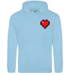 Жіноча толстовка (худі) Майнкрафт серце Блакитний фото