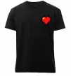 Чоловіча преміум футболка Майнкрафт серце Чорний фото