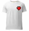 Чоловіча преміум футболка Майнкрафт серце Білий фото