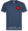 Мужская футболка Майнкрафт сердце Темно-синий фото