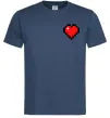 Чоловіча футболка Майнкрафт серце Темно-синій фото