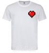 Мужская футболка Майнкрафт сердце Белый фото