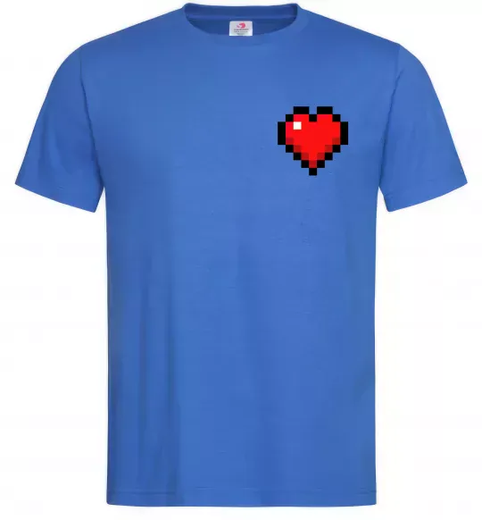 Чоловіча футболка Майнкрафт серце Яскраво-синій фото