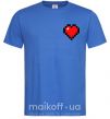 Чоловіча футболка Майнкрафт сердце Яскраво-синій фото