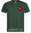 Чоловіча футболка Майнкрафт сердце Темно-зелений фото