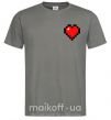 Чоловіча футболка Майнкрафт сердце Графіт фото